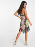 Фото #5 товара ASOS DESIGN hanky mini sundress with fringe detail in scarf print