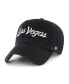 Фото #1 товара Men's '47 Black Las Vegas Raiders Crosstown Clean Up Adjustable Hat