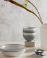 Studio Craft Grey/White 4 Piece Rice Bowl Set