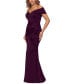 Фото #1 товара Scuba Off-The-Shoulder Gown