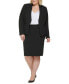 ფოტო #5 პროდუქტის Plus Size Open-Front Soft Crepe Blazer