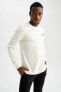 Modern Fit Bisiklet Yaka Sweatshirt