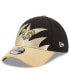 Фото #2 товара Men's Black and Gold New Orleans Saints Surge 39THIRTY Flex Hat