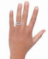 Men's Sapphire (5/8 ct. t.w.) & Diamond (1/20 ct. t.w.) Ring in 10k White Gold