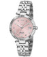ფოტო #5 პროდუქტის Gc Flair Women's Swiss Silver-Tone Stainless Steel Bracelet Watch 34mm