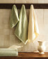 Rice stitch cotton bath towel