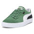 Puma Suede Pinstripe Sports Club Lace Up Mens Green Sneakers Casual Shoes 39887