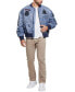 Фото #5 товара Men's Ace Embroidered Patch Full-Zip Bomber Jacket