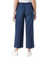 Women’s Soft Fluid Lyocell High-Rise Cropped Wide-Leg Pants