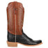 Фото #1 товара R. Watson Boots Full Quill Ostrich Square Toe Embroidered Cowboy Mens Size 9.5