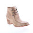 Bed Stu Mage F393061 Womens Brown Leather Lace Up Ankle & Booties Boots