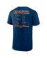 Men's Navy, White Chicago Bears Two-Pack 2023 Schedule T-shirt Combo Set
