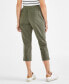 Фото #2 товара Women's Floral-Embroidered Pull-On Pants, Created for Macy's