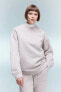 Фото #4 товара Oversize Fit Bisiklet Yaka Kalın Sweatshirt V2697az23wn