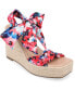ფოტო #1 პროდუქტის Women's Surria Platform Wedge Sandals