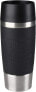 Фото #1 товара Emsa N20201 Travel Mug Classic Insulated Mug 0.36 Litres, Comfort Screw Cap, Stainless Steel, 4 Hours Hot and 8 Hours Cold, 100% Leak-Proof, Dishwasher Safe, 360° Drinking Opening, Stainless Steel