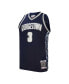 Фото #2 товара Men's Allen Iverson Navy Georgetown Hoyas 1995-96 Authentic Jersey