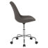 Фото #1 товара Aurora Series Mid-Back Dark Gray Fabric Task Chair With Pneumatic Lift And Chrome Base