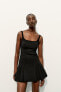 Фото #4 товара Платье мини ZARA с короткими складками Box Pleat