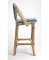 Фото #3 товара Lila Stripe Rattan Bar Stool