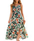 ფოტო #1 პროდუქტის Women's Tropical Floral Print Maxi Beach Dress