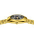 Unisex Swiss Automatic DiaStar Original Skeleton Gold PVD Stainless Steel Bracelet Watch 38mm