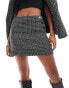 Фото #10 товара ASOS DESIGN tailored boucle mini skirt co-ord in mono