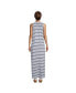 Фото #2 товара Women's Cotton Jersey Sleeveless Swim Cover-up Maxi Dress