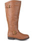 ფოტო #4 პროდუქტის Women's Wide Calf Spokane Studded Knee High Boots