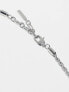 Фото #3 товара Topshop Nash snake chain pack of 2 necklaces in silver tone