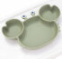 Фото #5 товара Linowos Baby Plate Bowl Mini Silicone Plate for Baby Toddlers and Children Portable Plate Baby Non-Slip Baby Plate Suction Washable for Dishwasher, Microwave