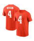 Фото #2 товара Men's Deshaun Watson Orange Cleveland Browns Player Name & Number T-shirt