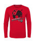 ფოტო #2 პროდუქტის Big Boys Red New Jersey Devils 2024 NHL Stadium Series Helmet Logo Long Sleeve T-shirt