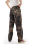 Reclaimed Vintage animal print trouser