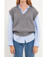 Фото #1 товара Women's V-neck Knit Sweater Vest