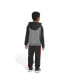 ფოტო #3 პროდუქტის Toddler Boys Zip Front Melange Fleece Jacket and Jogger Pants, 2-Piece Set