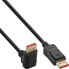 Фото #1 товара InLine DisplayPort 1.4 cable - 8K4K - downward angled - black/gold - 2m