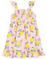 Toddler Lemon Print Sundress Made With LENZING™ ECOVERO™ 2T