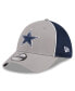 ფოტო #2 პროდუქტის Men's Gray Dallas Cowboys Pipe 39THIRTY Flex Hat