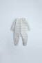 Фото #2 товара Striped sleepsuit with convertible foot