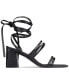 ფოტო #7 პროდუქტის Women's Ava Strappy Ankle-Wrap Dress Sandals-Extended sizes 9-14