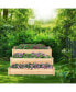 3 Tier Wooden Raised Vegetable Garden Bed Elevated Planter Kit Outdoor Gardening