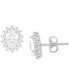IGI Certified Lab Grown Diamond Oval Halo Stud Earrings (2 ct. t.w.) in 14k White Gold