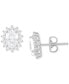 ფოტო #1 პროდუქტის IGI Certified Lab Grown Diamond Oval Halo Stud Earrings (2 ct. t.w.) in 14k White Gold