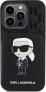 Фото #3 товара Karl Lagerfeld Karl Lagerfeld KLHCP15LSAKKNSCK iPhone 15 Pro 6.1" czarny/black hardcase Saffiano Cardslots and Stand Monogram Ikonik Patch