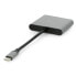 Фото #2 товара USB-концентратор Natec Fowler Mini - USB-C PD (с поддержкой Power Delivery), серого цвета