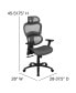 Ergonomic Mesh Office Chair-Synchro-Tilt, Headrest, Adjustable Pivot Arms