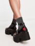 Lamoda Rosey Love chunky platform dolly shoes in black