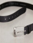 Levi's New Duncan leather belt in black Черный, 85 cm - 85cm - фото #3