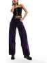 Фото #1 товара COLLUSION x015 low rise super baggy jeans in purple tint